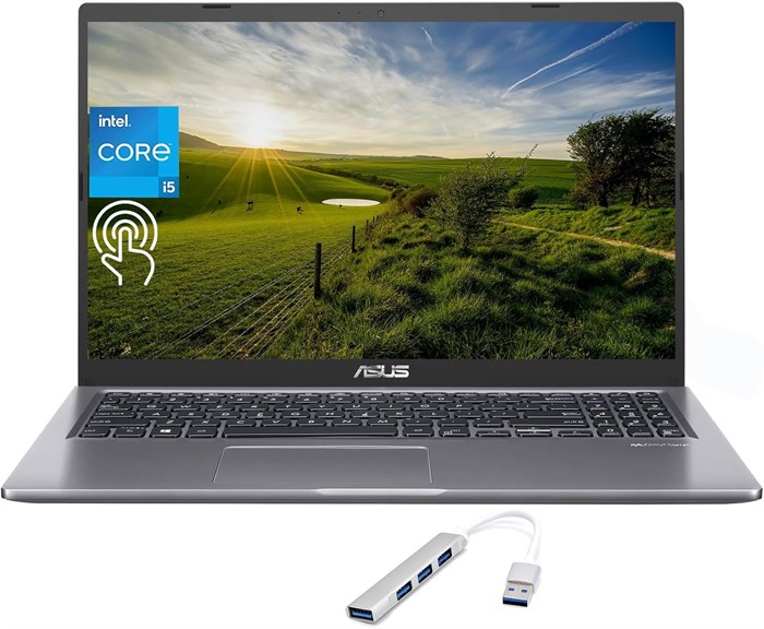 Ноутбук ASUS Vivobook 14", FHD, процессор Intel Core i3-1315U, 8 ГБ ОЗУ, SSD-накопитель на 512 ГБ, Windows 11 Домашняя, графика Intel UHD, Wi-Fi, Bluetooth, цвет Quiet Blue 1000015190 - фото 576685