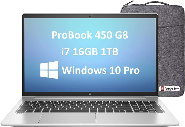 Ноутбук HP ProBook 450 G8 15,6-дюймовый IPS FHD i7-1165G7, 16 ГБ ОЗУ, твердотельный накопитель PCIe на 1 ТБ, четырехъядерный процессор Intel для бизнеса (2021 г.), подсветка, разъем Type-C, разъем RJ-45, веб-камера, Windows 10 Pro, компьютерный кабель HDM 1000003635 - фото 576732