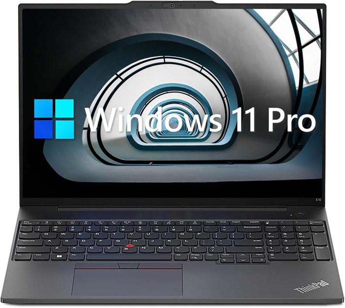 Ноутбук Lenovo ThinkPad E16 Business, 16-дюймовый дисплей WUXGA, процессор AMD Ryzen 5 7530U (Beat i7-1165G7), 24 ГБ ОЗУ, твердотельный накопитель PCIe на 512 ГБ, веб-камера, HDMI, RJ-45, сканер отпечатков пальцев, Wi-Fi 6, Windows 11 Pro, черный 1000010853 - фото 576892