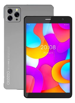 Планшет Oteeto K9 5G на Android с 8-дюймовым дисплеем, 8 ГБ ОЗУ, 512 ГБ ПЗУ и аккумулятором 5000 мА·ч, серый 1000016450