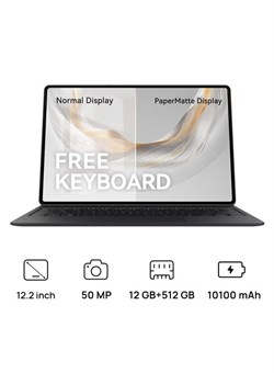 Планшет MatePad Pro 12,2 дюйма, PaperMatte Edition 2025, черный, 12 ГБ ОЗУ + 512 ГБ Wi-Fi с бесплатной черной клавиатурой в комплекте — версия для Ближнего Востока 1000015748 Планшет MatePad Pro 12,2 дюйма, PaperMatte Edition 2025, черный, 12 ГБ ОЗУ + 512 ГБ Wi-Fi с бесплатной черной клавиатурой в комплекте — версия для Ближнего Востока 1000015748