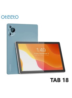 Планшет Oteeto TAB 18 с дисплеем 10,1 дюйма, Android 15, 8 ГБ ОЗУ + 512 ГБ ПЗУ, клавиатурой и чехлом синего цвета 1000016571