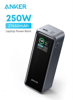 Prime Power Bank, портативное зарядное устройство с тремя портами ёмкостью 27 650 мА·ч и мощностью 250 Вт (99,54 Вт·ч), приложение Smart App, интеллектуальный цифровой дисплей, совместимо с MacBook Pro/Air, iPhone 17/16 серии, Samsung, Huaiwei, Dell, Xiao 1000016727 - фото 588081