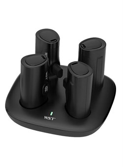 Комплект из 4 портативных внешних аккумуляторов WST, 2 порта USB-C и 2 порта Lightning, 5000 мА·ч [4 шт.] Быстрозаряжаемый внешний аккумулятор для Android и iOS, общая зарядная станция с 4 аккумуляторами для дома, кафе, офиса, отеля, ресторана и т. д. (цв 1000016783