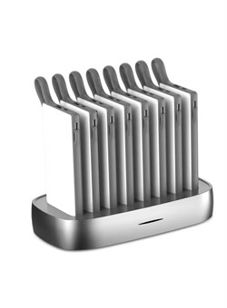 Зарядное устройство WST Powerbanks 8-в-1, портативный аккумулятор со встроенным кабелем, совместимый с Lightning, USB-C, Micro USB, быстрая зарядка, компактный и тонкий, емкостью 10000 мА·ч, совместимый с iPhone, Samsung, iPad (белый) 1000016805