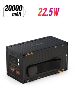 Внешний аккумулятор емкостью 20 000 мА·ч, большая емкость, быстрая зарядка 22,5 Вт, мобильное питание, интеллектуальный цифровой дисплей, наружное зарядное устройство, три порта для быстрой зарядки 1000016814