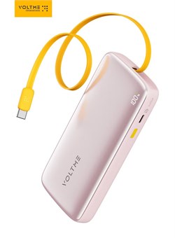 Внешний аккумулятор 10000 мА·ч, 30 Вт, сверхбыстрая зарядка — порт USB-C PD, встроенный выдвижной кабель, светодиодный дисплей, тонкий и безопасный для путешествий, быстрая зарядка Quick Charge 3.0 для iPhone 17/16/15/14 Pro Max, Samsung S25/S24 Ultra, Pi 1000016846