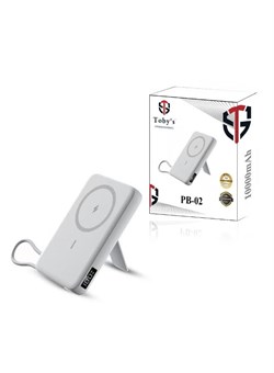 Беспроводной внешний аккумулятор Toby's PB-02 MagSafe, 10000 мА·ч, 18 Вт, быстрая зарядка, вход Type-C, беспроводной выход Type-C, трёхпортовый портативный держатель, ABS-пластик, дорожное зарядное устройство для устройств iOS и Android 1000016886 Беспроводной внешний аккумулятор Toby's PB-02 MagSafe, 10000 мА·ч, 18 Вт, быстрая зарядка, вход Type-C, беспроводной выход Type-C, трёхпортовый портативный держатель, ABS-пластик, дорожное зарядное устройство для устройств iOS и Android 1000016886