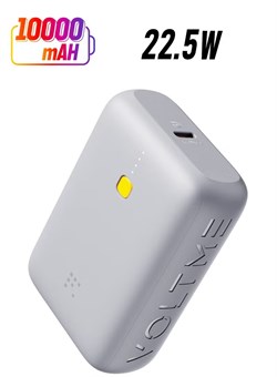 Портативный внешний аккумулятор ёмкостью 10 000 мА·ч с функцией быстрой зарядки — PD 22,5 Вт с портом USB-C, поддержкой QC 3.0 для высокоскоростной подачи питания, стильным и прочным дизайном. Совместим с iPhone 17/17 Air/17 Pro/17 Pro Max/16/15/14/13/12, 1000016889