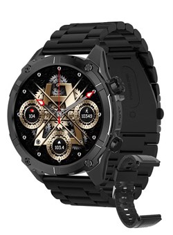 Умные часы корейского бренда Y7, бизнес-часы, водонепроницаемые фитнес-часы до 30 м, Bluetooth-звонки, совместимы с Android и iOS, умные часы для мужчин, вакуумное покрытие из цинкового сплава, мониторинг сердечного ритма, черный цвет 1000017050