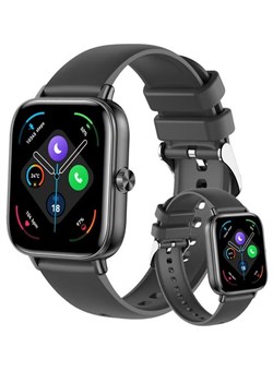 Умные часы для женщин и мужчин с пульсометром и фитнес-трекером, черные, женские, цифровые, мужские, водонепроницаемые, совместимые с Android IOS 1000017092