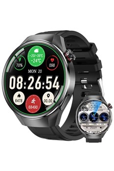 Мужские умные часы с 1,75-дюймовым AMOLED-дисплеем, Bluetooth-звонками, монитором сна, фитнес-трекером, водонепроницаемые смарт-часы IP67 для мужчин, совместимые с Android/iOS, голосовым помощником 1000017133