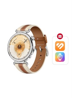 Умные часы WATCH GT 6 41 мм, дисплей 1,47 дюйма, время работы от аккумулятора до 14 дней, совместимость с iOS и Android, мониторинг состояния здоровья, более 100 спортивных режимов, коричневый цвет с дополнительными бесплатными приложениями. 1000017144