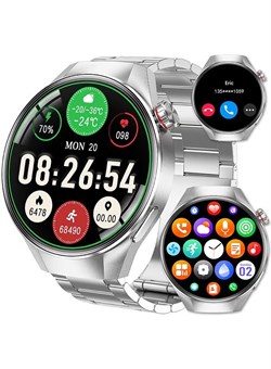 Мужские умные часы с 1,75-дюймовым AMOLED-дисплеем, Bluetooth-звонками, монитором сна, фитнес-трекером, водонепроницаемые смарт-часы IP67 для мужчин, совместимые с Android/iOS, голосовым помощником 1000017154