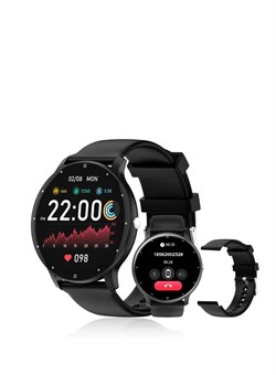 Умные часы PEJE для мужчин (Bluetooth-звонки), 1,28-дюймовые умные часы? Умные часы для женщин? Водонепроницаемые фитнес-часы IP68? Более 123 моделей Sprot? Умные часы для Android IOS? С запасным ремешком (черный) 1000017183