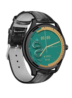 Ультратонкие смарт-часы GT5 с 1,53-дюймовым AMOLED-дисплеем, NFC, голосовым помощником на базе искусственного интеллекта, режимами нескольких видов спорта, чёрный формальный ремешок | Дополнительные ремешки-цепочки и силиконовые ремешки бесплатно 1000017198