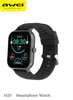 Умные часы H25, Bluetooth-звонки, водонепроницаемость IP67, 7 дней автономной работы, магнитная зарядка, дистанционная фотосъемка, черный цвет 1000017210