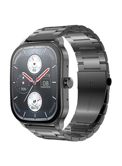 Pop 3s — ультрабольшой 1,96-дюймовый HD AMOLED-дисплей, модный изогнутый металлический дизайн с функцией звонков по Bluetooth, металлический черный 1000017220