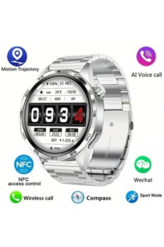 Смарт-часы для мужчин с HD-экраном 1,53 дюйма (ответ на вызов/совершение звонков), фитнес-часы с функцией отслеживания сна/шагов, более 100 спортивных режимов, трекеры активности, серебристый цвет 1000017237 Смарт-часы для мужчин с HD-экраном 1,53 дюйма (ответ на вызов/совершение звонков), фитнес-часы с функцией отслеживания сна/шагов, более 100 спортивных режимов, трекеры активности, серебристый цвет 1000017237