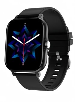 Умные часы для мужчин и женщин, экран 1,69 дюйма, пульсометр, оксиметр (SpO2), шагомер, монитор сна, водонепроницаемые смарт-часы IP68 для Android и iOS, черные 1000017238