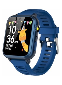 Детские умные часы с 24 играми, сенсорным HD-экраном, камерой, музыкальным и видеоплеером, шагомером, будильником, фонариком. Игровые часы для мальчиков и девочек от 3 до 12 лет. 1000017255