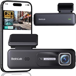 Botslab Dash Cam HK30 Pro — элегантный и миниатюрный автомобильный видеорегистратор с разрешением 3 Мп (1296p, 2K), широким углом обзора 140°, блокировкой экстренной записи, Wi-Fi, поддержкой приложений, мониторингом парковки, простой настройкой своими ру 1000017386