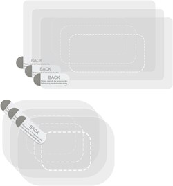 8 прозрачных электростатических наклеек для видеорегистратора, наклейки на лобовое стекло, 4 квадратных и 4 овальных, предотвращают царапины и падения, статические наклейки на лобовое стекло для крепления видеорегистратора на проекционный экран телефона 1000017405