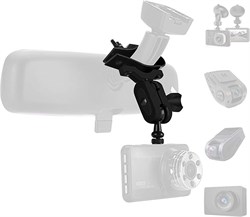 Держатель для видеорегистратора — крепление для зеркала, поставляется с более чем 15 различными шарнирами, подходит для AUKEY, APEMAN, Rexing V1P, YI 2.7", Peztio, Roav, VaVa и большинства других видеорегистраторов. Видеорегистратор/GPS 1000017420