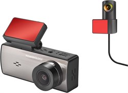 Видеорегистратор Powerology с двойной записью, трёхосевой акселерометр, разрешение фронтальной камеры 2560x1440, рабочая температура от -10°C до 70°C, функция мониторинга парковки, циклическая запись, встроенный микрофон и динамик (чёрный) 1000017450