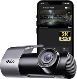 Автомобильный видеорегистратор Qubo (выпуск 2025 года) Pro с разрешением 2K QHD от Hero Group | Сделано в Индии | USB-вход | Широкий угол обзора | G-сенсор | Wi-Fi | Экстренная запись | Поддержка SD-карт объёмом до 1 ТБ 1000017454