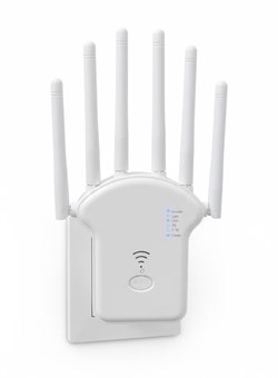 Повторитель WiFi-удлинителя, усилитель интернета 1200 Мбит/с, двухдиапазонный диапазон с портом Ethernet, функция умной розетки для умного домашнего офиса, поддерживает режим маршрутизатора AP, WiFi-маршрутизатор 24 ГГц и 5 ГГц 1000018315