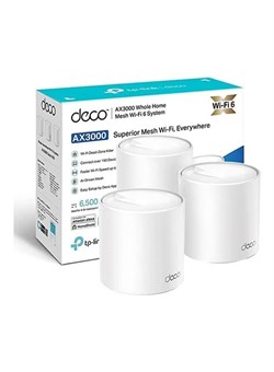Deco X50 AX3000 Система Mesh Wi-Fi 6 для всего дома с искусственным интеллектом, белая 1000018319