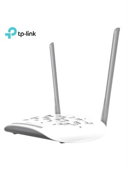 Точка доступа Wi-Fi TL-WA801N, беспроводной мост N300, 2,4 ГГц, 300 Мбит/с, поддержка нескольких SSID/клиента/моста/расширителя сигнала, 2 фиксированные антенны, поддержка пассивного PoE, белый/серый 1000018322