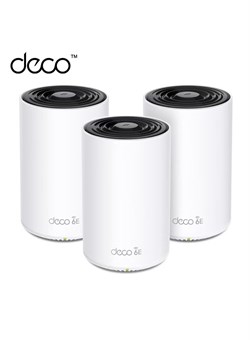 Deco XE75 AXE5400 — система Mesh Wi-Fi 6E для всего дома, трёхдиапазонный Wi-Fi, гигабитные порты, комплект Deco XE753, DECO XE75 белого цвета 1000018331