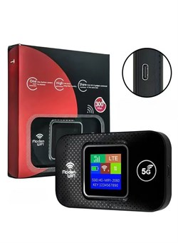 Мобильный WiFi-роутер 5G4G LTE, высокоскоростной, 300 Мбит/с, портативный, дорожный, USB-модем WiFi со слотом для SIM-карты, возможность подключения до 10 устройств 1000018009