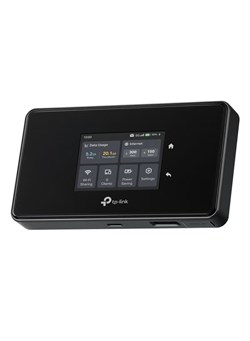 Мобильный Wi-Fi-маршрутизатор M8550 5G LTE — до 3,4 Гбит/с, трёхдиапазонный Wi-Fi 6E AXE3600, слот для карты Nano-SIM, гигабитный WAN/LAN, аккумулятор 4680 мА·ч, сенсорный экран, защита проводов, поддержка до 64 устройств, чёрный 1000018351