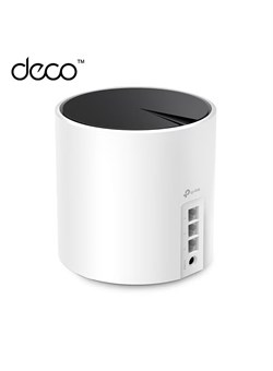 Deco X55 (1 шт.) Wi-Fi 6, двухдиапазонный домашний Mesh-маршрутизатор AX3000 с искусственным интеллектом | Доступ в диапазоне 5 ГГц | Гигабитная скорость до 3 Гбит/с | Площадь покрытия до 6500 кв. футов | Подключение до 150 устройств | 3 гигабитных порта 1000018362