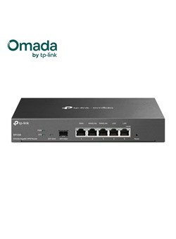 Гигабитный VPN-маршрутизатор TL-ER7206, 4 порта Multi-WAN (1 SFP + 3 RJ45), 100 подключений IPSec и 50 подключений OpenVPN, расширенная безопасность и межсетевой экран, управление облаком Omada, сетевое решение для малого и среднего бизнеса, серый 1000018069