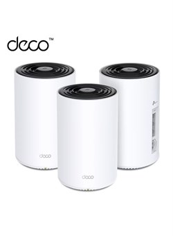 Система Deco Powerline Mesh WiFi 6 (Deco PX50), охватывает площадь до 6500 кв. футов, заменяет роутеры и ретрансляторы, передает сигнал сквозь стены и полы, совместима с Alexa и Google Home, упаковка из 3 белых штук 1000018368