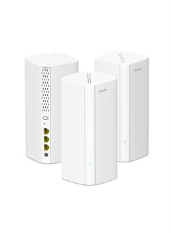 Система AX3000 Mesh WiFi 6 — MX12, покрытие WiFi 6 площадью 7000 кв. футов, четырёхъядерный процессор 1,7 ГГц, двухдиапазонный режим с 3 гигабитными портами на устройство, простая настройка, заменяет маршрутизатор и усилитель Wi-Fi, упаковка из 3 белых шт 1000018373