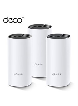 Домашняя Mesh-система Wi-Fi Deco M4, бесшовный роуминг и скорость (AC1200), совместимость с Amazon Echo/Alexa, роутер и усилитель Wi-Fi, родительский контроль, комплект из 3 устройств белого цвета 1000018386