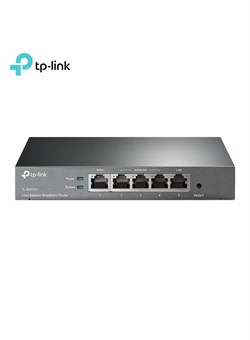 Широкополосный бизнес-маршрутизатор TL-R470T+ с балансировкой нагрузки, до 4 портов WAN, сервером PPPoE, расширенными функциями QoS и мощным межсетевым экраном (черный) 1000018395