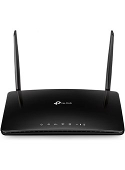 Беспроводной двухдиапазонный гигабитный маршрутизатор Archer MR500 4G+ Cat6 AC1200, 4 порта LAN, 1 слот для карты Nano-SIM, 300 Мбит/с на частоте 2,4 ГГц и 867 Мбит/с на частоте 5 ГГц, 2 съёмные антенны — Archer MR500 Black 1000017994