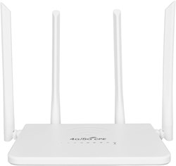 Беспроводной маршрутизатор Luqeeg 4G LTE со слотом для SIM-карты, доступом LTE, скоростью 300 Мбит/с, точкой доступа Wi-Fi с 4 антеннами по 5 дБи для Азии, простым в эксплуатации, 100–240 В (вилка британского стандарта) 1000001420