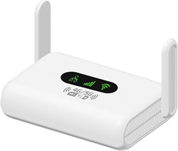 Дорожный WiFi-роутер с SIM-картой, двухдиапазонный гигабитный Ethernet AC1200, режим точки доступа «Мост-репитер», белый 1000018533