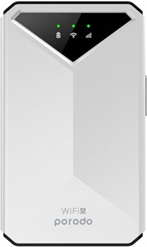 Портативный маршрутизатор Porodo MiFi 3G/4G CAT4 V2 без дисплея - белый 1000002189