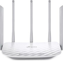 Двухдиапазонный WLAN-маршрутизатор Tp-Link Archer C60 Ac1350 (867 Мбит/с (5 ГГц) + 450 Мбит/с (2,4 ГГц), 4 порта LAN 10/100 Мбит/с, сервер печати/медиа/FTP, управление через приложение), белый 1000018564