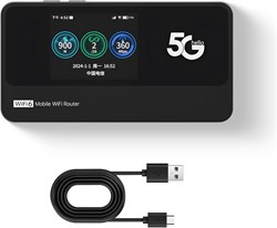 Мобильная точка доступа Bewinner 5G WiFi, местный и международный маршрутизатор с экраном 2,5 дюйма, 16 подключенных устройств, ёмкостью 10000 мА·ч, портативный WiFi-роутер со слотом для SIM-карты для путешествий 1000002217