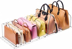 Регулируемые прозрачные органайзеры для сумок Angju для шкафа, 2 акриловых разделителя для полок для хранения сумок и кошельков, прозрачный органайзер для папок и сумок, разделители для книжных полок для дома и офиса 1000019771