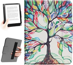 Универсальный чехол HoYiXi для электронных книг с диагональю экрана 6,8 и 7 дюймов. Совместим с Kindle, Kobo, Paperwhite, Pocketbook и Tolino. Эластичный чехол-шнурок для электронных книг с диагональю экрана 6–7 дюймов. Дерево. 1000019781